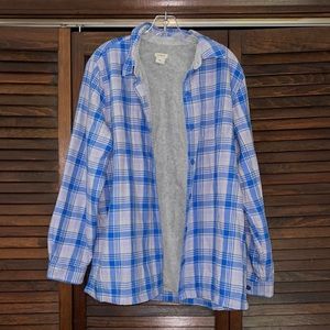 Llbean Fleece lined Flannel